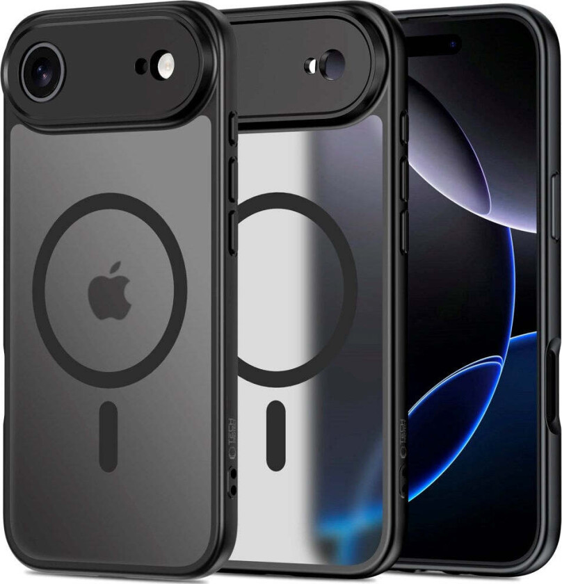 iPhone 17 Air Tech-Protect BasicMag Hybrid Deksel - MagSafe Kompatibel - Matt Svart