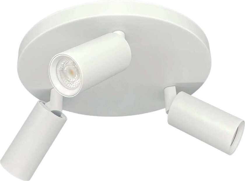 Oz mini rund taklampe 3-lys GU10 mini - Hvit