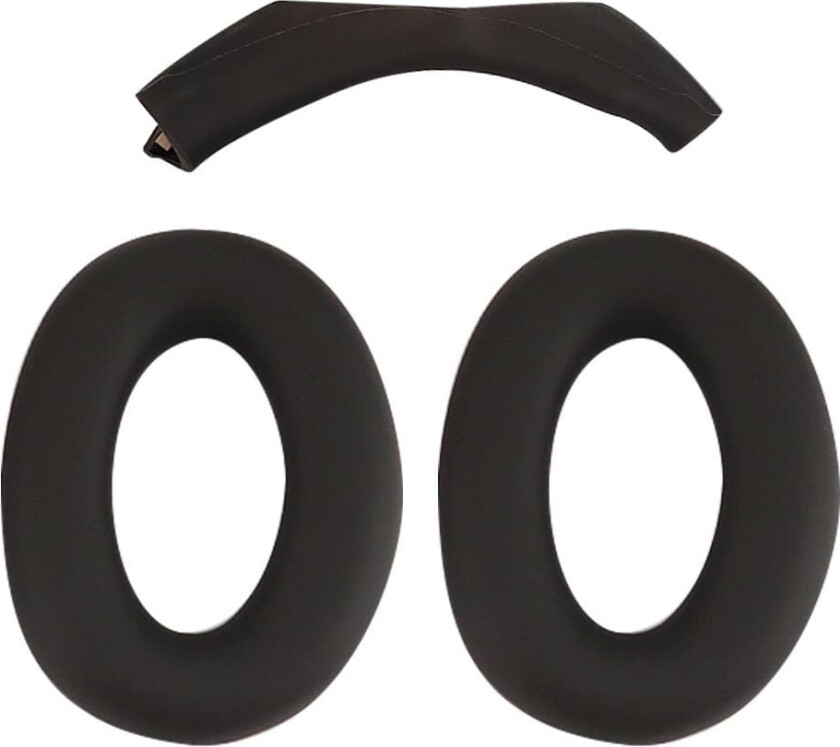 1 par Sony WH-CH720N silikonøreputer med hodebånddeksel - Svart
