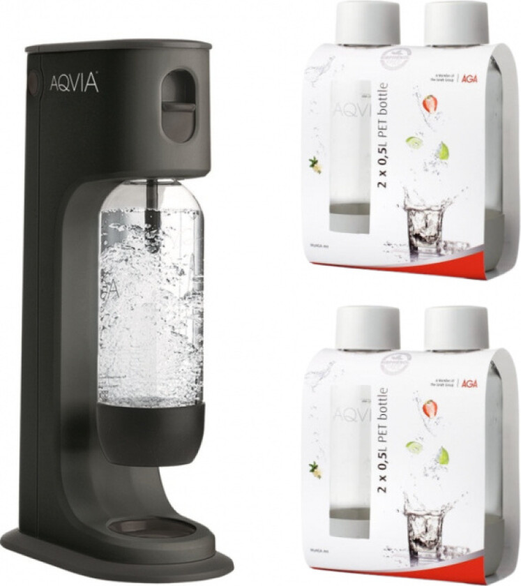 Aqvia Balance (Black) + 4 x 0,5L PET-flaskor