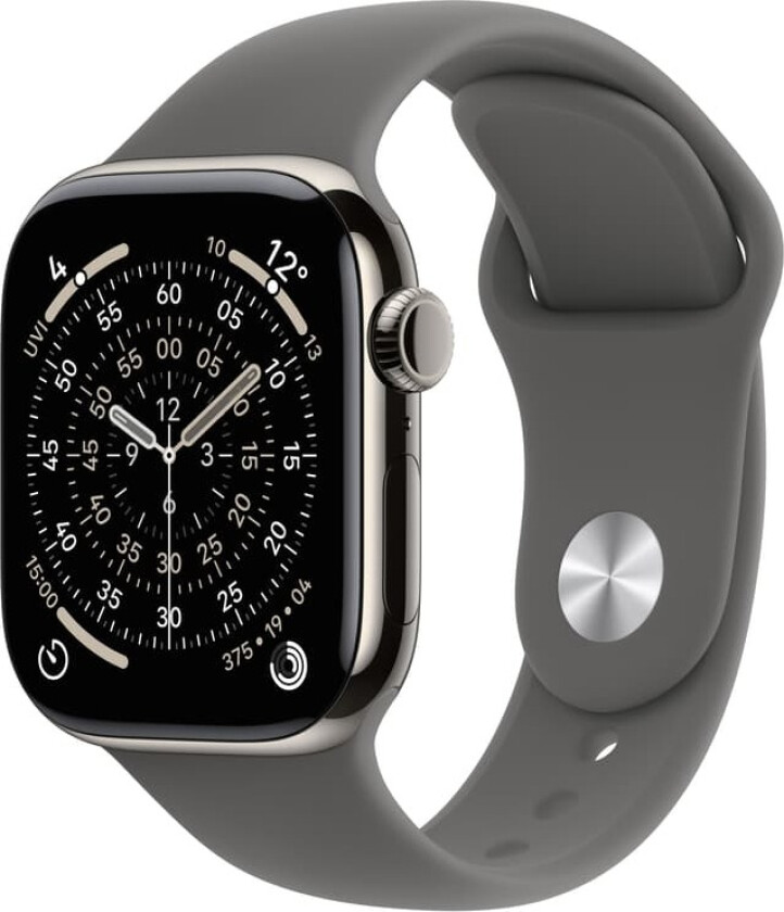 Watch Series 11 42mm GPS + LTE (Natural Titanium/Stone Gray Sport Band) S/M