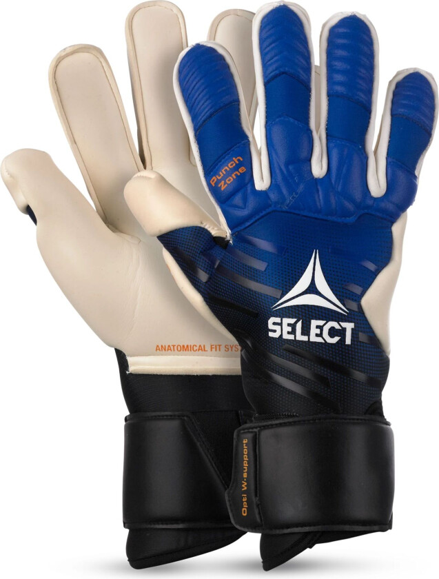 Select GK gloves 93 Elite v23, keeperhanske unisex BLUE/WHITE