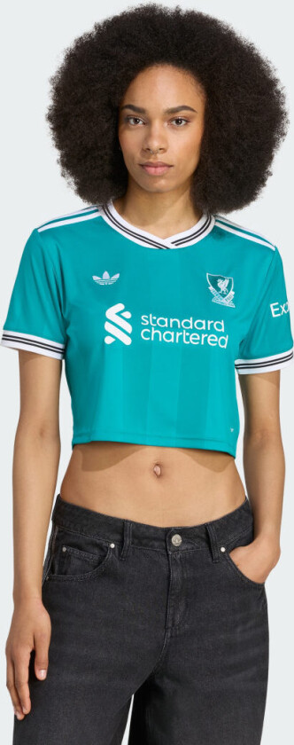 Liverpool Tredjedrakt 2025/26 Cropped Kvinner - adidas, størrelse Medium