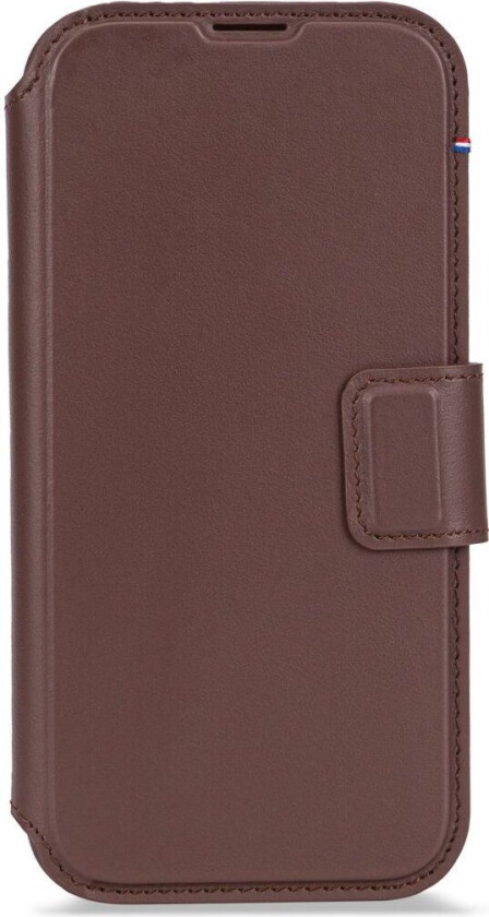 Leather Detachable Wallet Brun