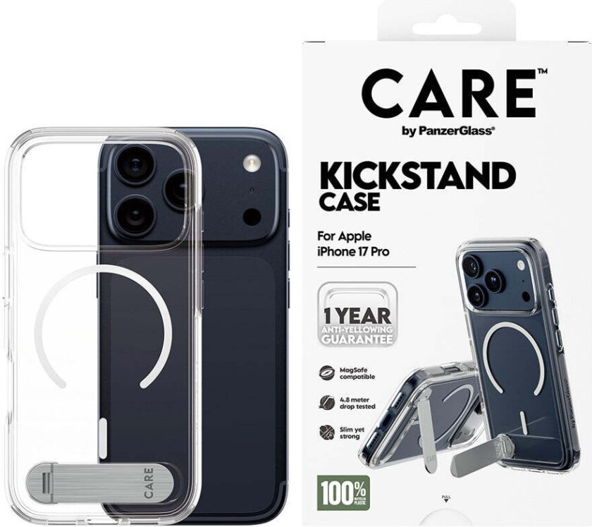 Care Feature Case Kickstand/magsafe Iphone 17 Pro Gjennomsiktig