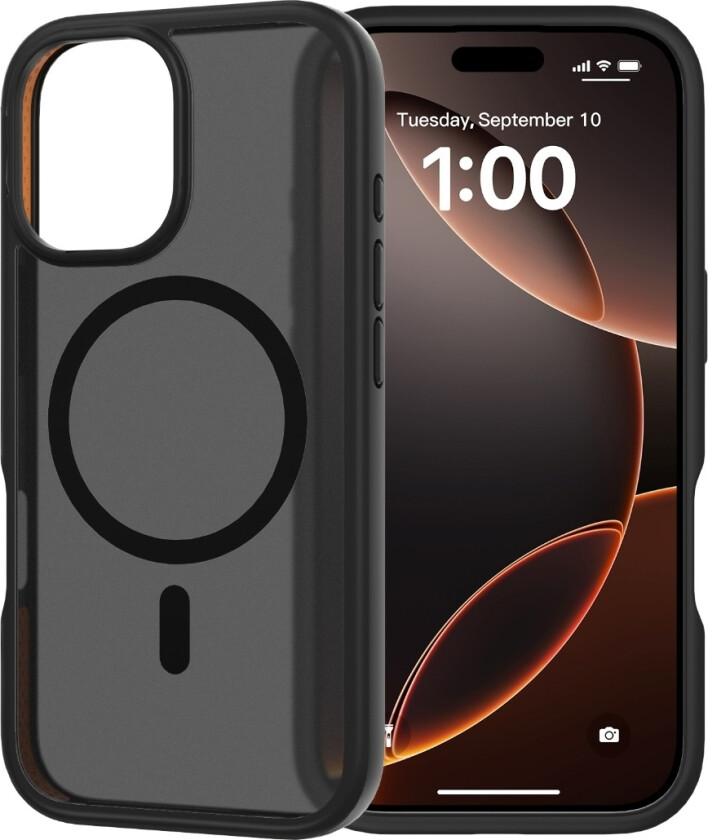 iPhone 17 Drop Case Mag deksel, svart/oransje