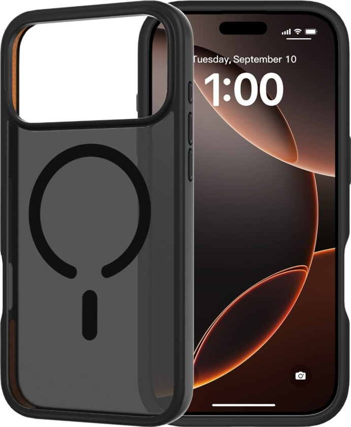 iPhone 17 Pro Drop Case Mag deksel, svart/oransje