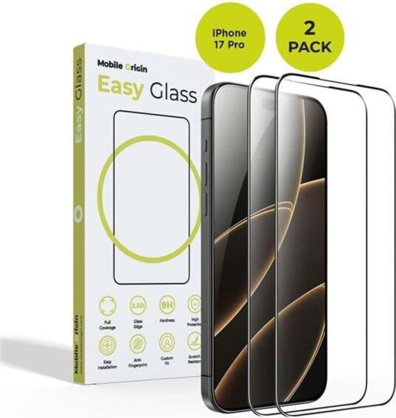 EasyGlass iPhone 17 Pro 2 pack