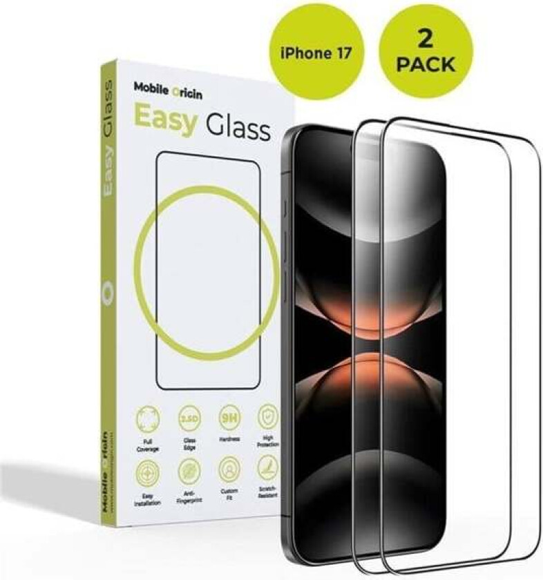 EasyGlass iPhone 17 2 pack