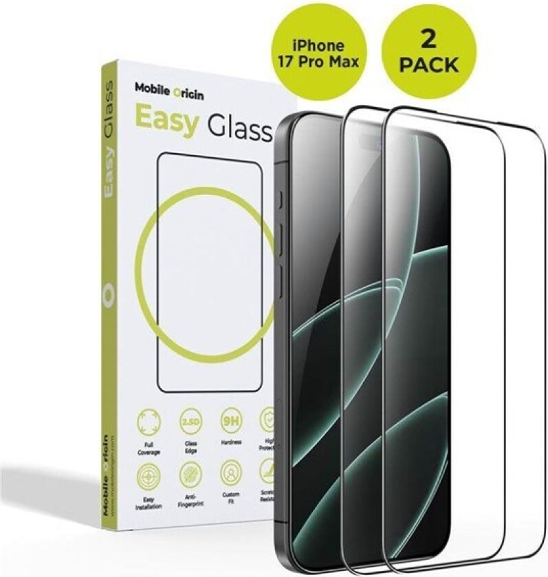 EasyGlass iPhone 17 Pro Max 2 pack