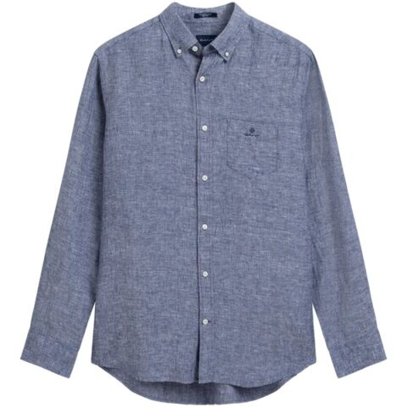 D2. Reg Linen Shirt BD - Persian Blue M