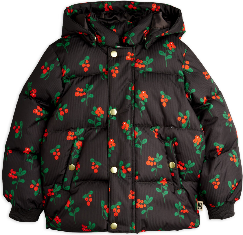 Lingonberries Pufferjakke Med Hette Black Black 104/110 cm Svart 104/110 cm kvinne