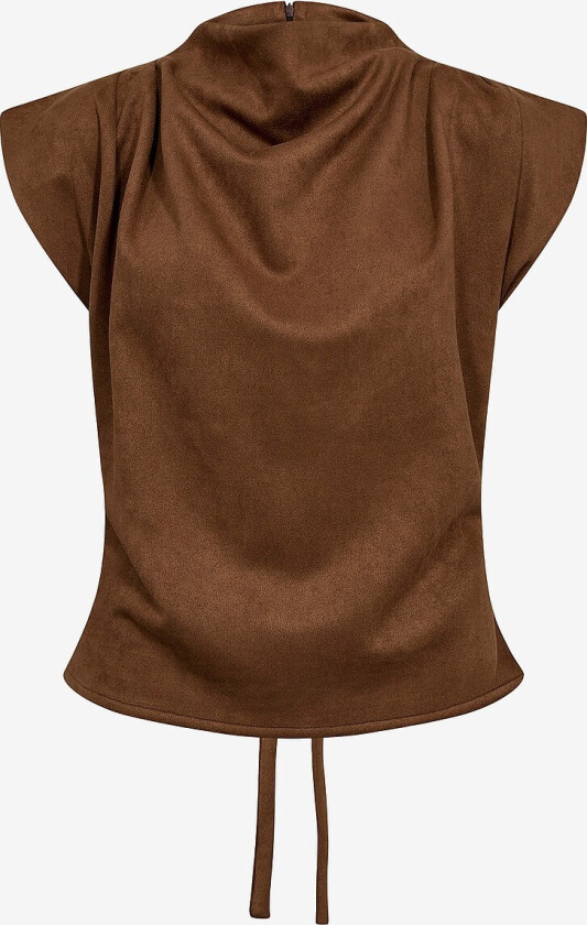 Topp BobbieCC Pleat Top - Brun