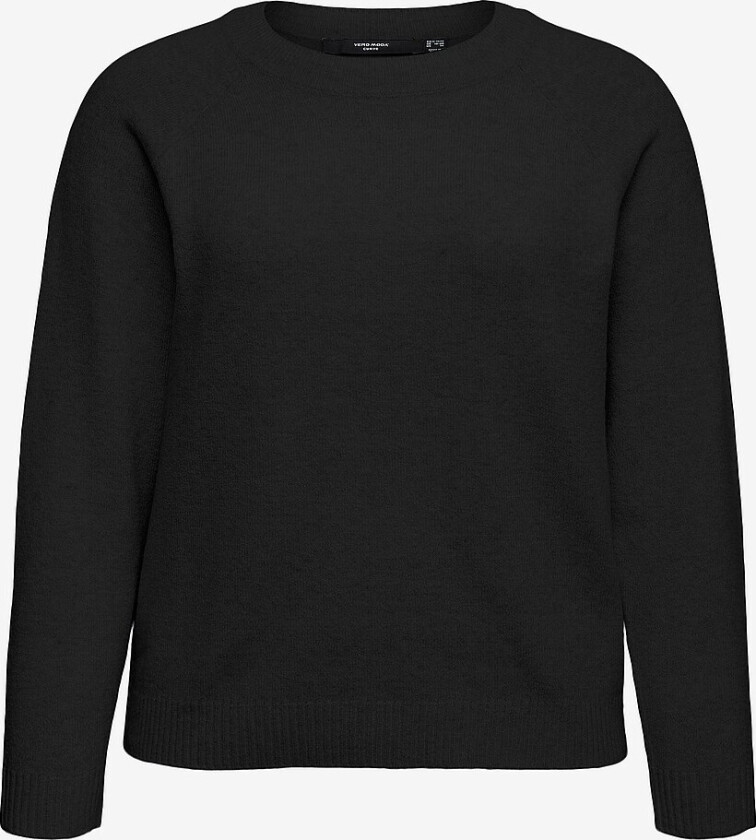 Genser vmcDoffy LS O-neck Blouse GA Curve - Svart