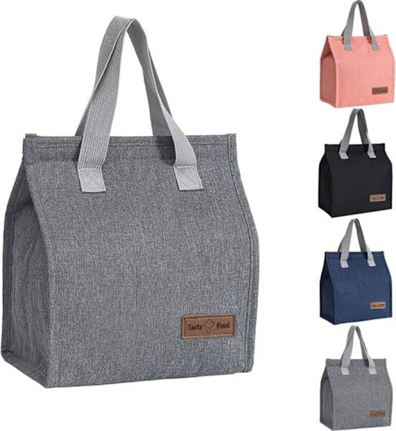 Lunsjposer for kvinner og menn, gjenbrukbar isolert lekkasjesikker lunsjboks tote bag, kjølevesker for barn jenter voksne, termisk kjølebag for jobb skole piknik
