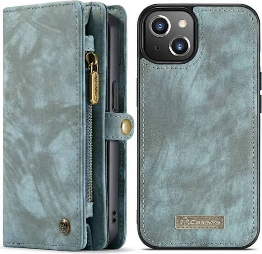 CASEME iPhone 13 Mini Retro Lommebok-deksel - Blå