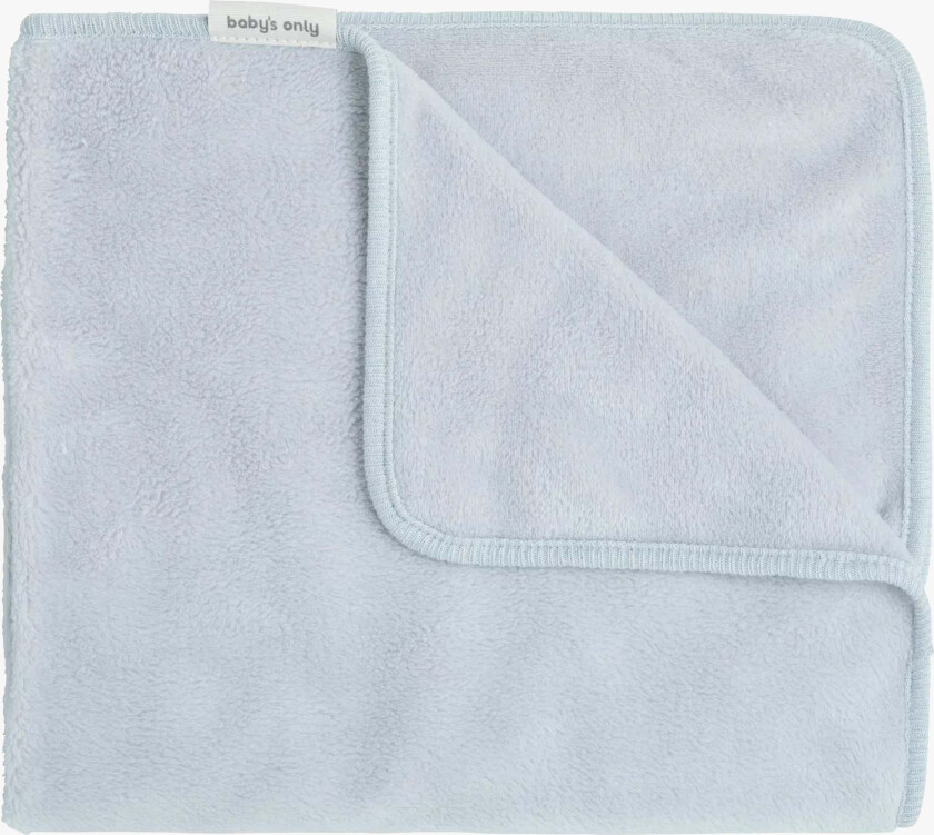 Baby Crib Teppe Cozy, Misty Blue - Tekstiler - Bomull,Polyester