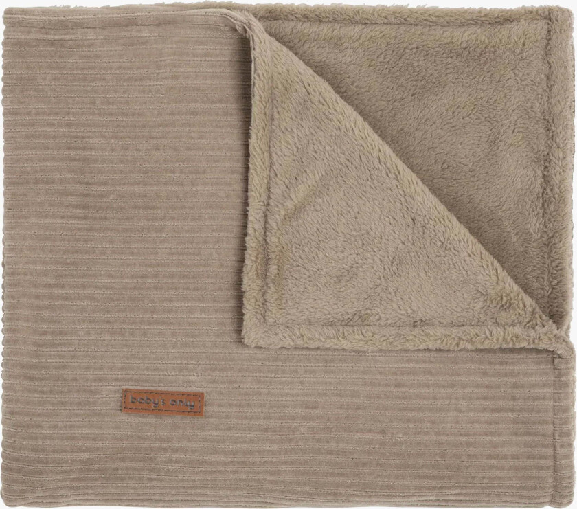 Baby Crib Teppe Teddy Sense, Clay - Tekstiler - Bomull,Polyester