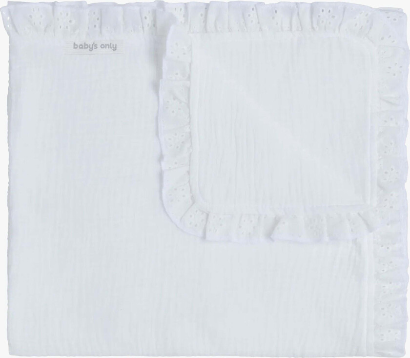 Baby Crib Teppe Calm, White - Tekstiler - 100% Bomull