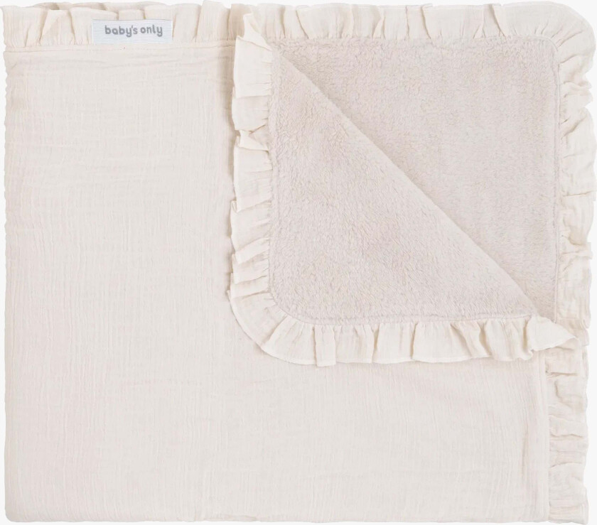 Baby Crib Teppe Teddy Calm, Warm Linen - Tekstiler - 100% Bomull