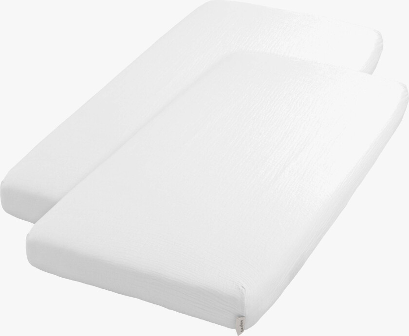 Stretchlaken 2-Pakk 40x80, Tender White - Laken - Bomull