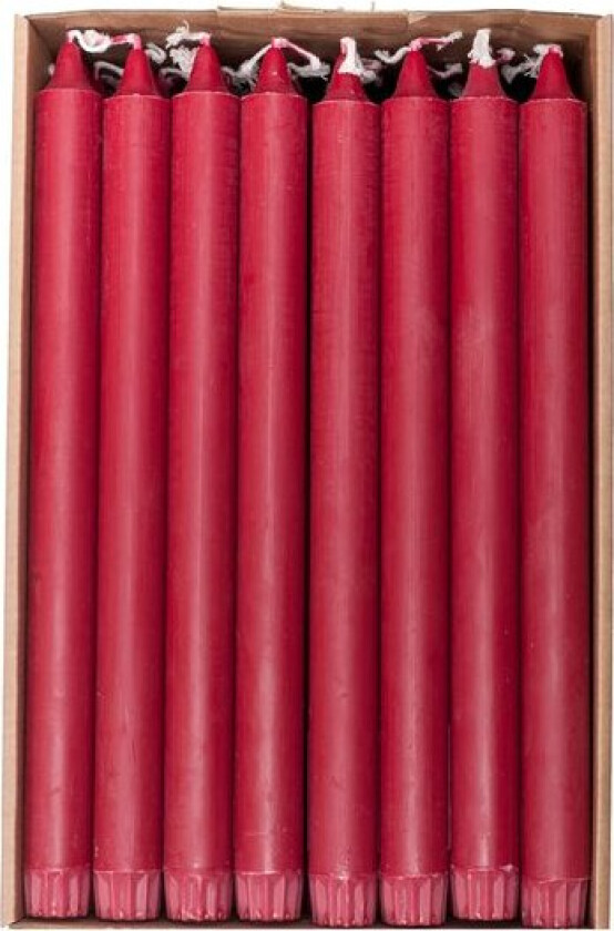 EKO Kronelys 2,2x28 cm bordeaux