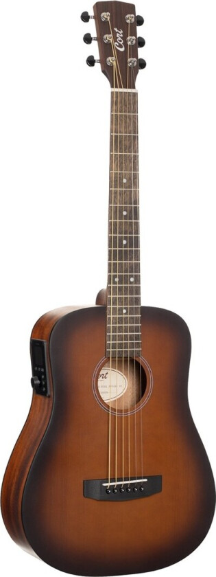 Earth GO 3/4 Mini Dreadnought Open Pore Brown Burst