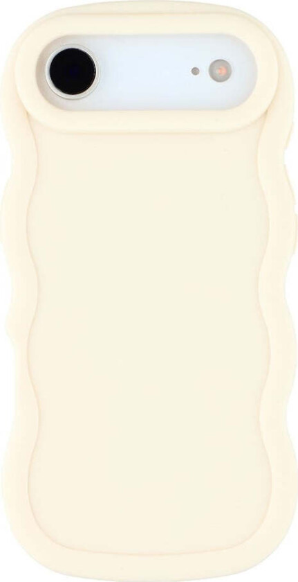 iPhone Air Fleksibelt Plast Wavy Deksel - Hvit