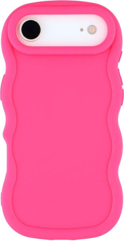 iPhone Air Fleksibelt Plast Wavy Deksel - Pink
