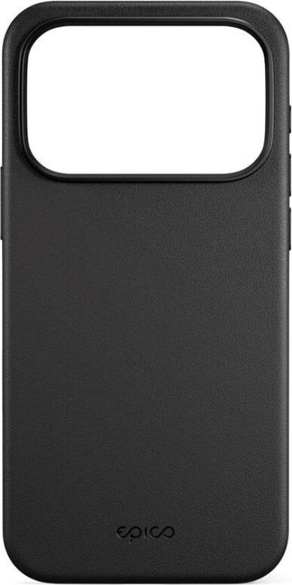 iPhone 17 Pro Max Epico Leather Pro Mag+ Deksel - MagSafe Kompatibel - Svart
