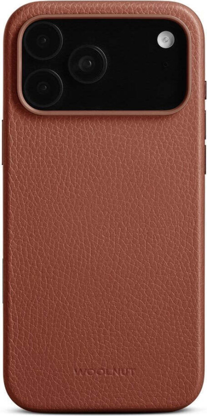 iPhone 17 Pro Max Ekte Skinn Deksel - MagSafe Kompatibel - Brun