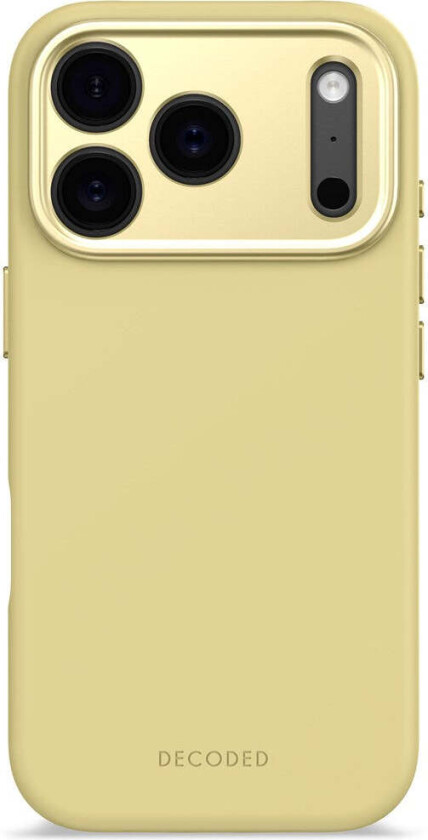 Decoded iPhone 17 Pro AntiMicrobial Silikon Deksel - MagSafe Kompatibel - Yuma Yellow