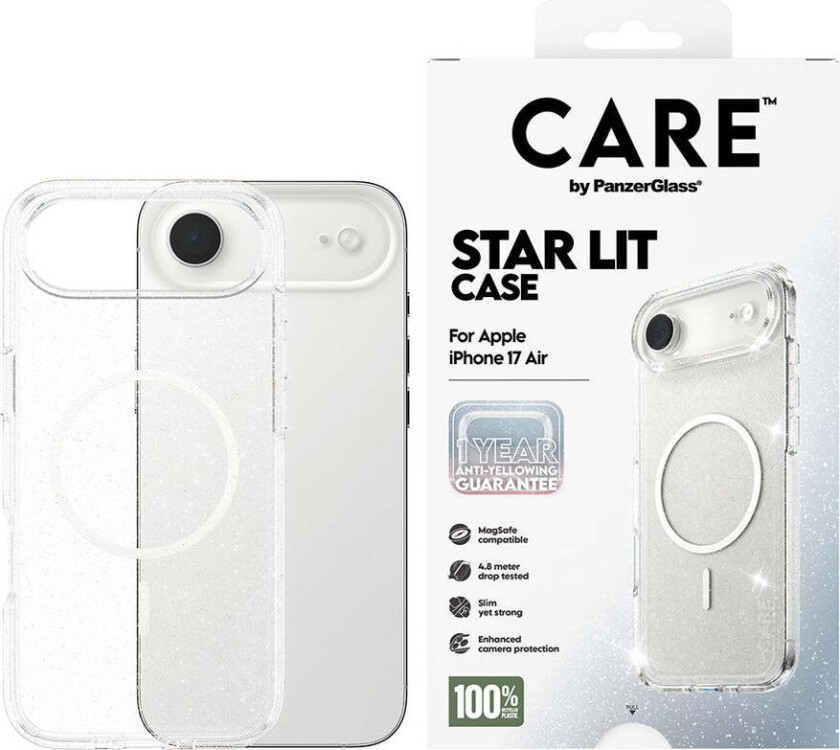 iPhone Air FLAGSHIP Urban Explorer Deksel - MagSafe Kompatibel - Transparent / Star Lit