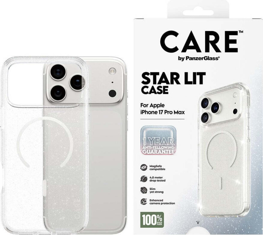 iPhone 17 Pro Max FLAGSHIP Urban Explorer Deksel - MagSafe Kompatibel - Transparent / Star Lit