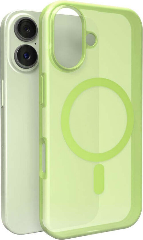 iPhone 17 PURO DAYLIGHT Silikon Deksel - MagSafe Kompatibel - Gjennomsiktig / Grønn