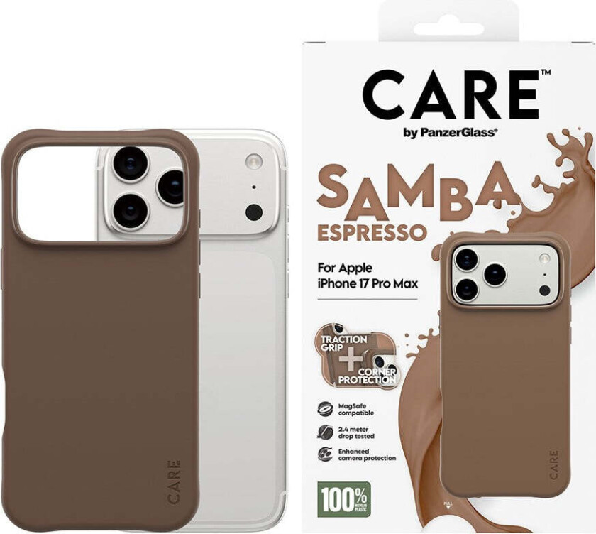 iPhone 17 Pro Max Fashionable Samba Deksel - MagSafe Kompatibel - Espresso