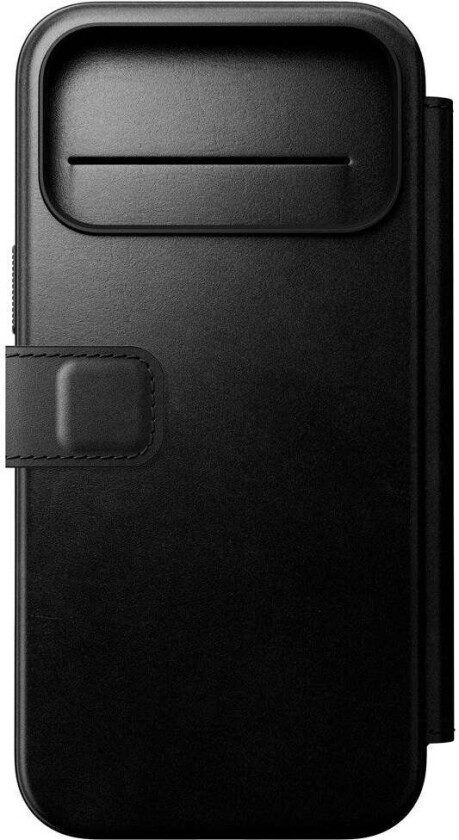 Bilde av iPhone 17 Pro Max Modern Horween Leather Folio Case - MagSafe Kompatibel - Black