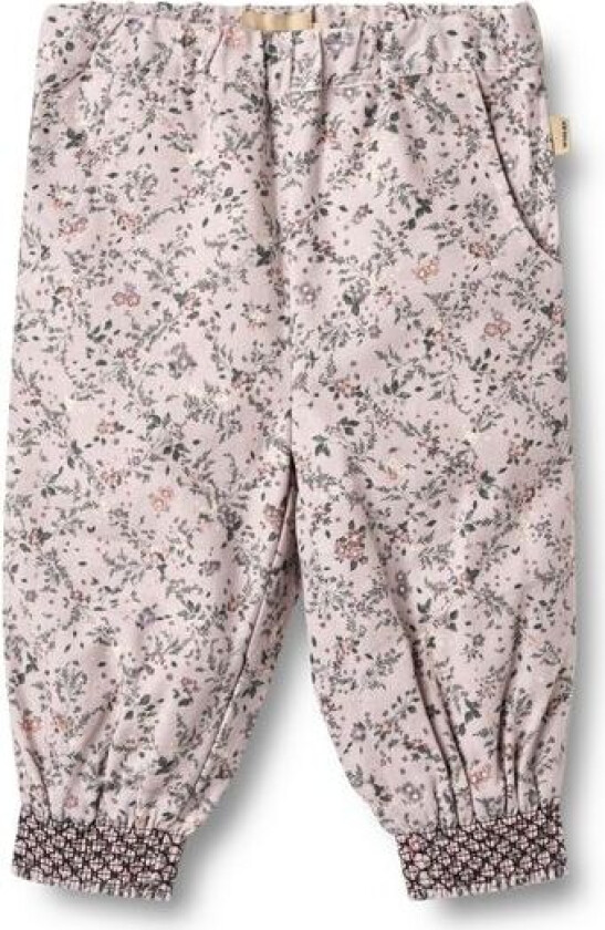 Bukse Sara Fôret Lilac Checked Flowers