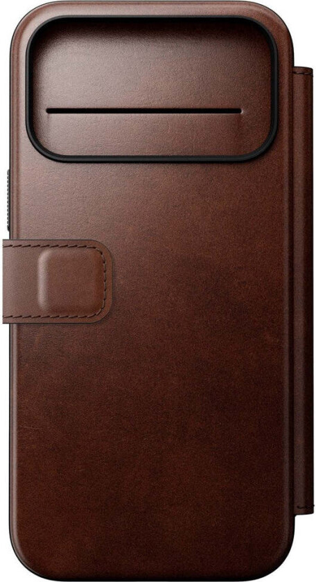 Bilde av iPhone 17 Pro Max Modern Horween Leather Folio Case - MagSafe Kompatibel - Rustic Brown