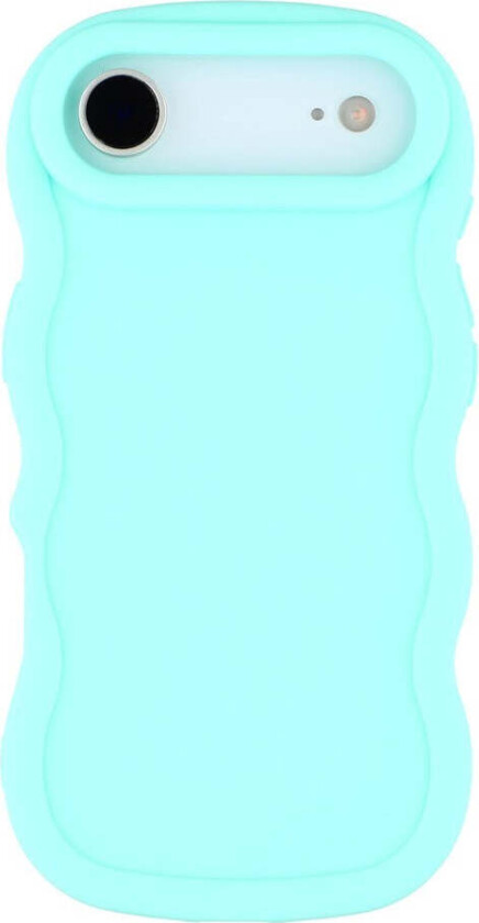 iPhone Air Fleksibelt Plast Wavy Deksel - Blå