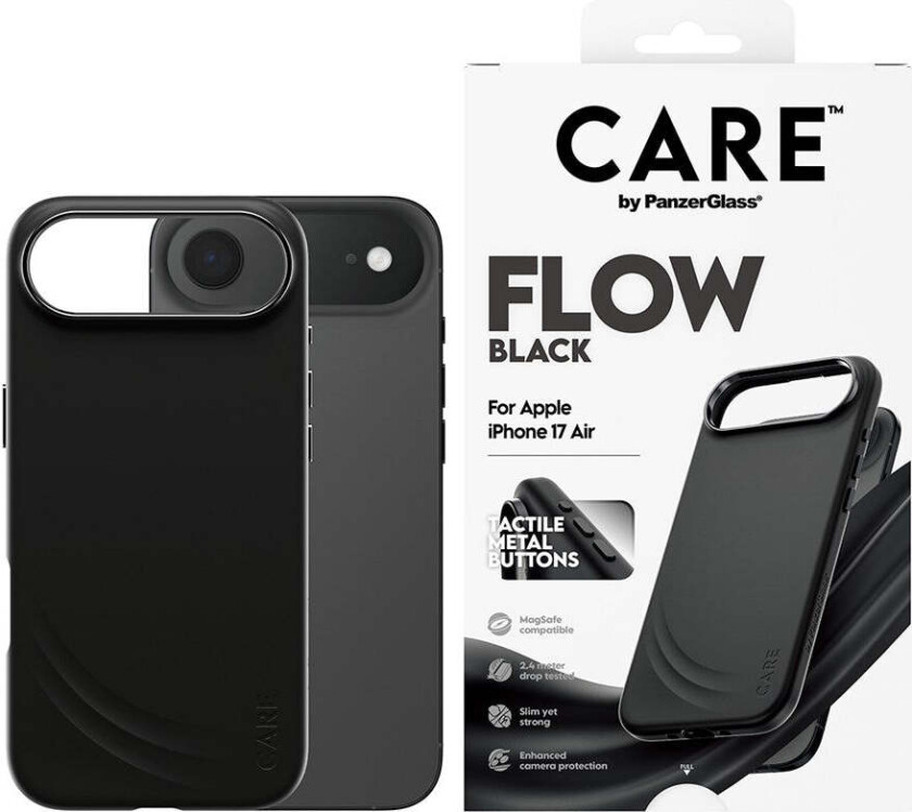 iPhone Air Feature Flow Deksel - MagSafe Kompatibel - Svart