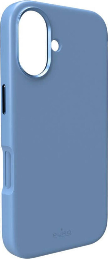 iPhone 17 PURO ICON MAG PRO Silikon Deksel – MagSafe Kompatibelt – Lys Blå