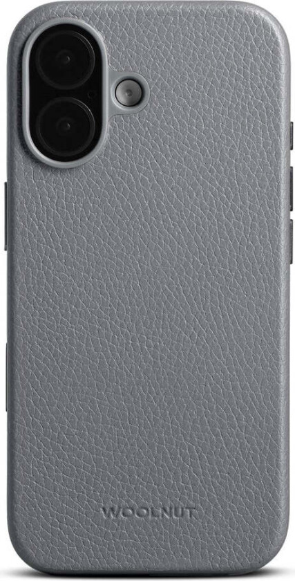 iPhone 17 Ekte Skinn Deksel - MagSafe Kompatibel - Grå