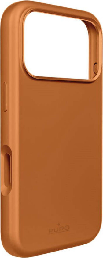 iPhone 17 Pro Max PURO ICON MAG PRO Silikon Deksel – MagSafe Kompatibelt – Oransje