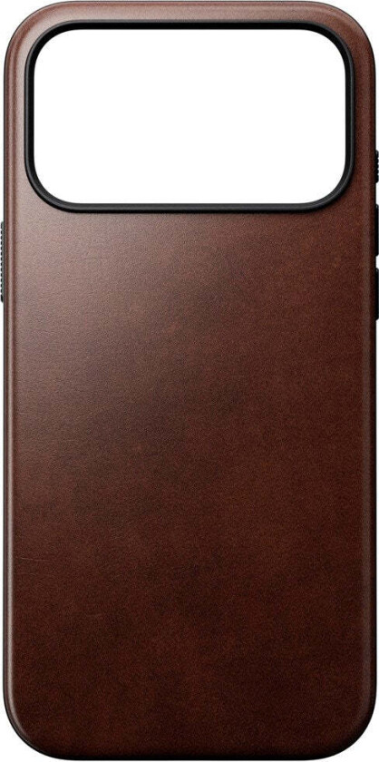 iPhone 17 Pro Max Modern Horween Leather Case - MagSafe Kompatibel - Rustic Brown