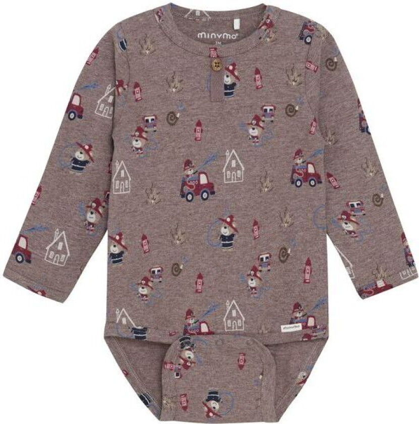 body m/print, Dark Brown Melange