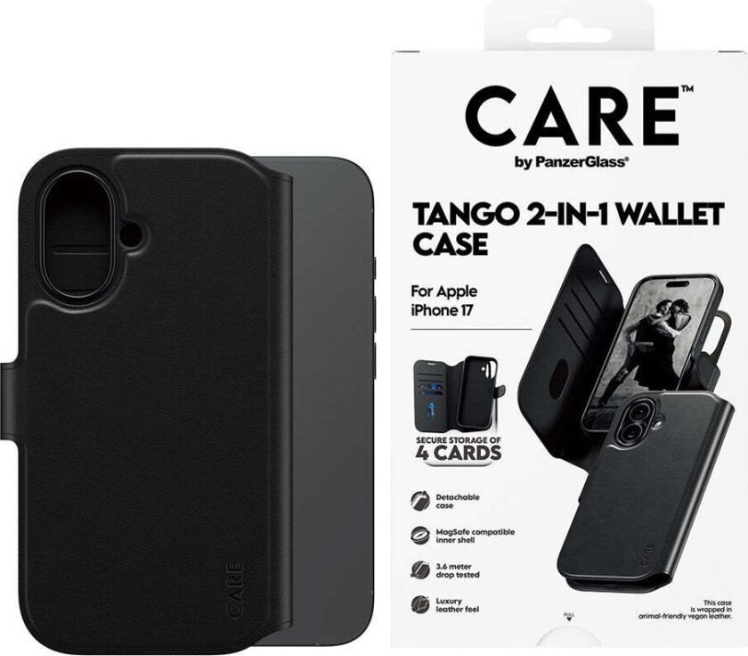 iPhone 17 Feature Tango 2-in-1 Deksel med Lommebok - Svart
