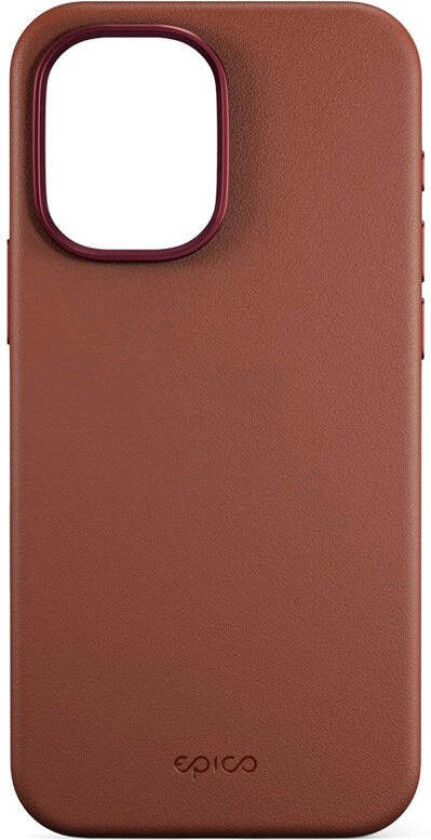 iPhone 17 Epico Leather Pro Mag+ Deksel - MagSafe Kompatibel - Brun