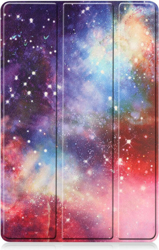 Samsung Galaxy Tab S11 / S10 Lite Kunstskinn Flipp Deksel med Motiv - Galakse