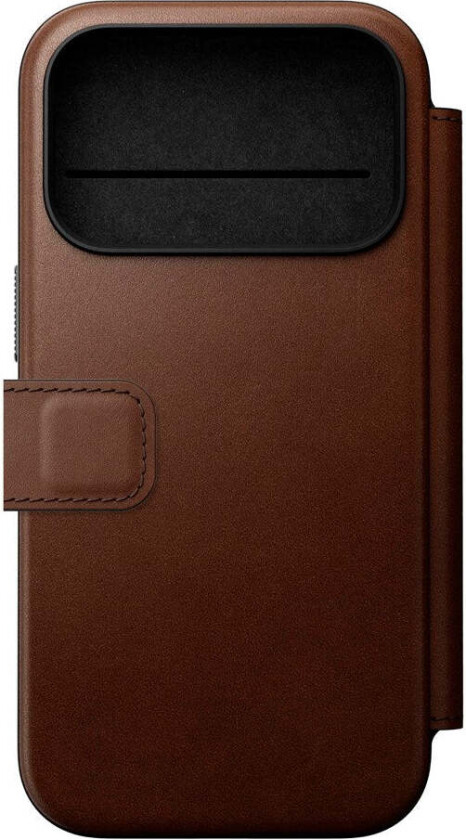 iPhone 17 Pro Modern Leather Folio Case - MagSafe Kompatibel - Brown